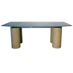Italian Crystal Top "Serenissimo" Table by Acerbis