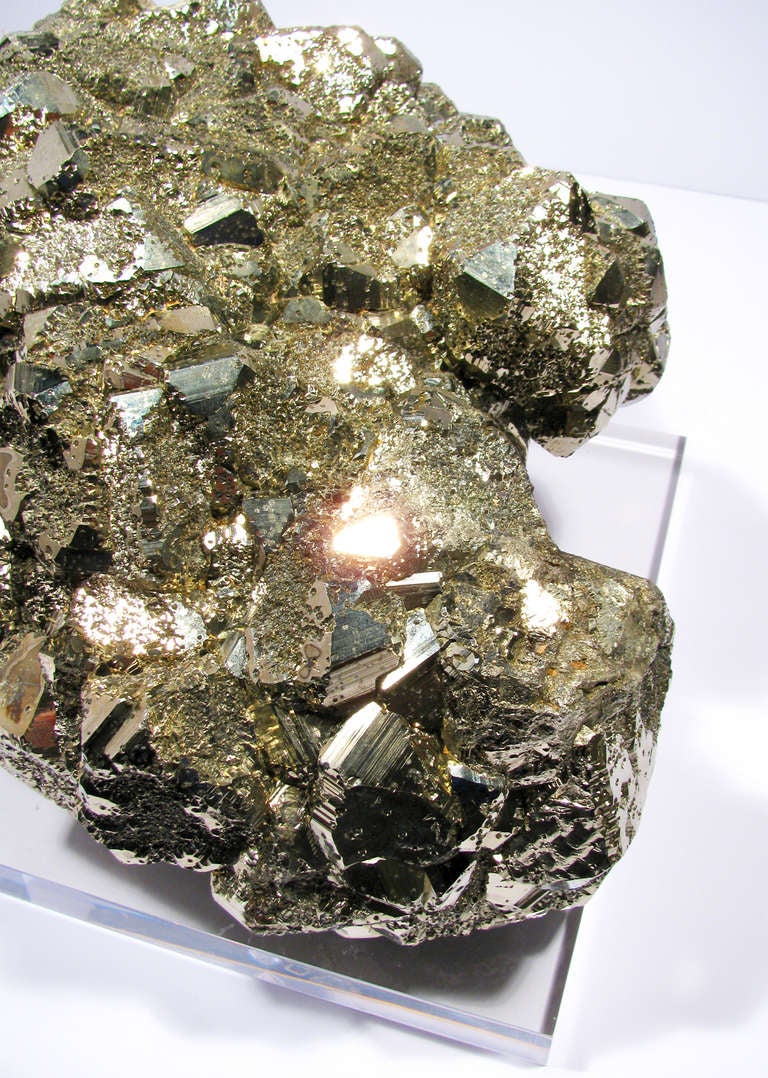Uruguayan Large Pyrite Mineral Specimen For Sale