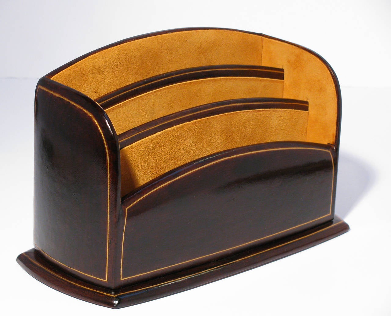 Italian Leather Six-Piece Desk Set 2