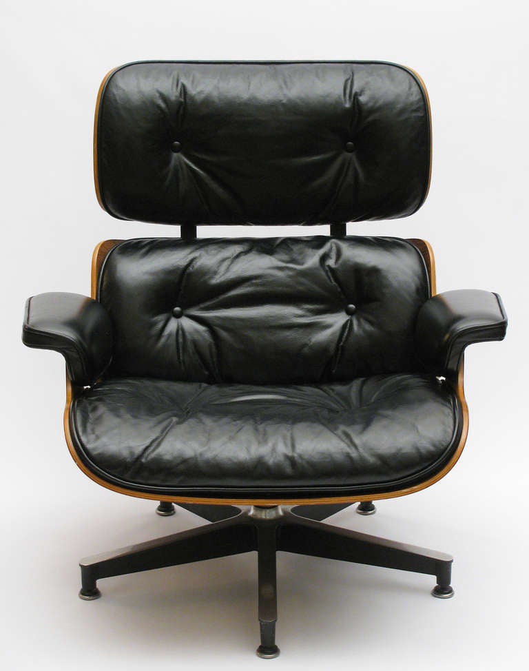 Mid-Century Modern Eames for Herman Miller Rosewood Lounge Chair and Ottoman