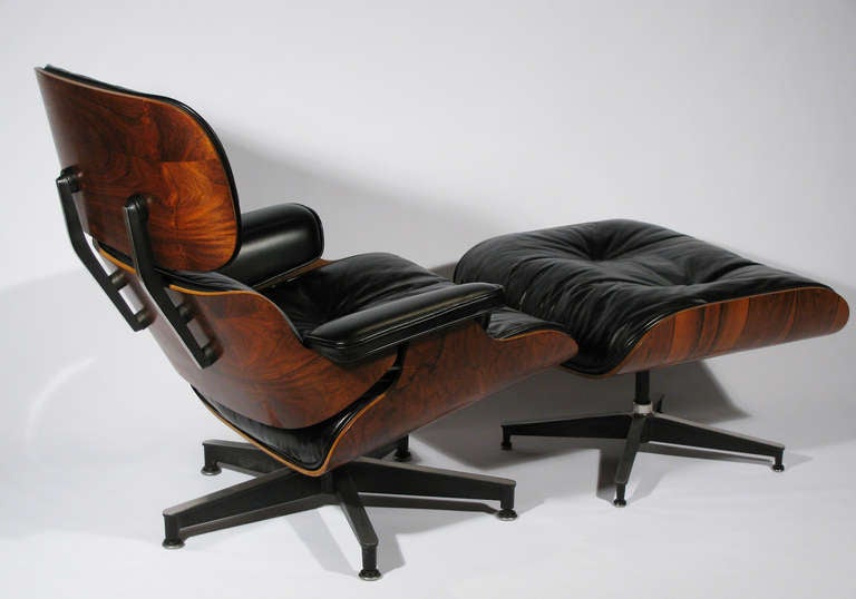 Eames for Herman Miller Rosewood Lounge Chair and Ottoman 1