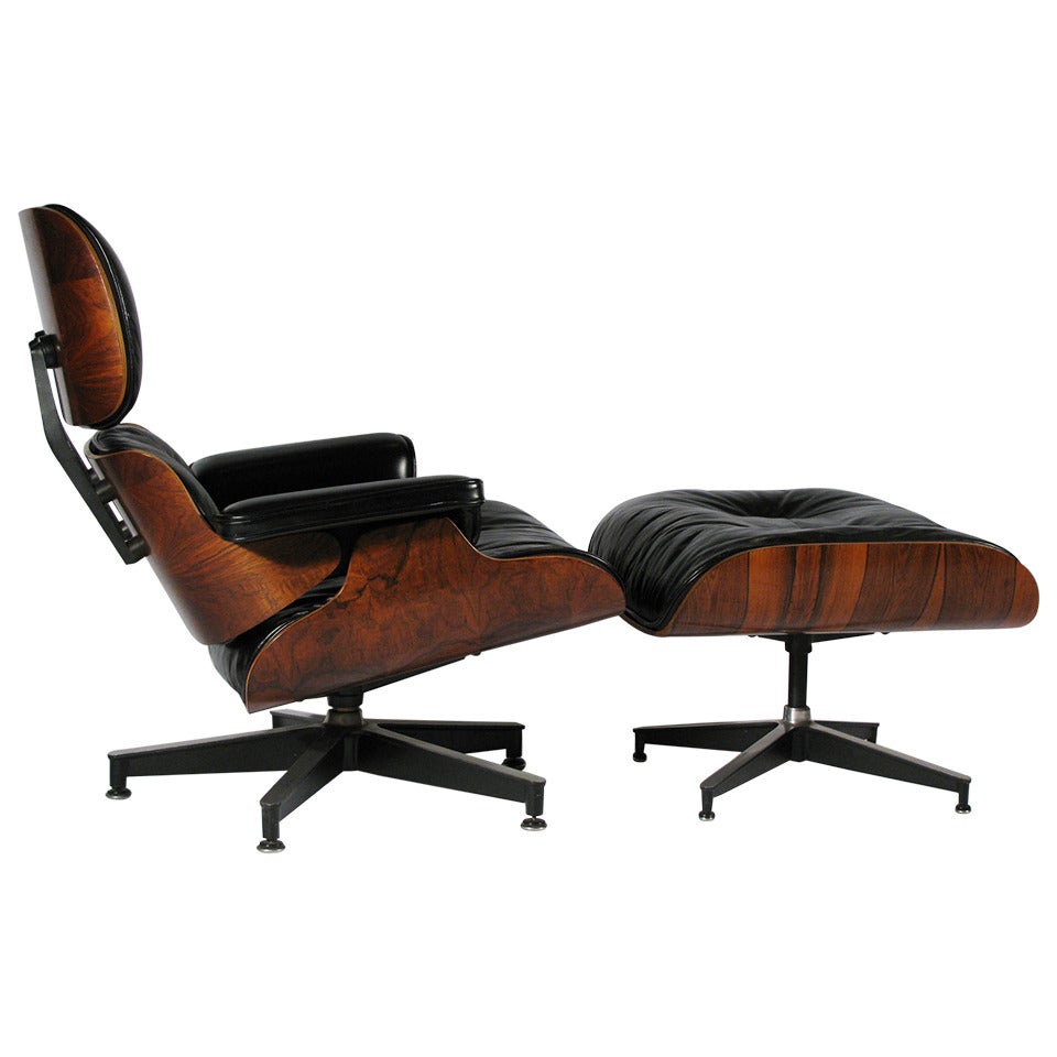 Eames for Herman Miller Rosewood Lounge Chair and Ottoman