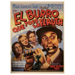 Vintage Original Mexican "Golden Age" Film Poster 1945