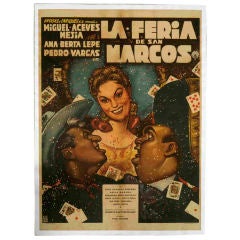 Original Mexican "Golden Age" Film Poster 1958