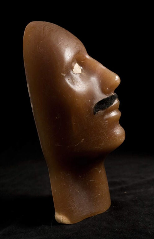 Folk Art Wonderfully Weird Wax Head
