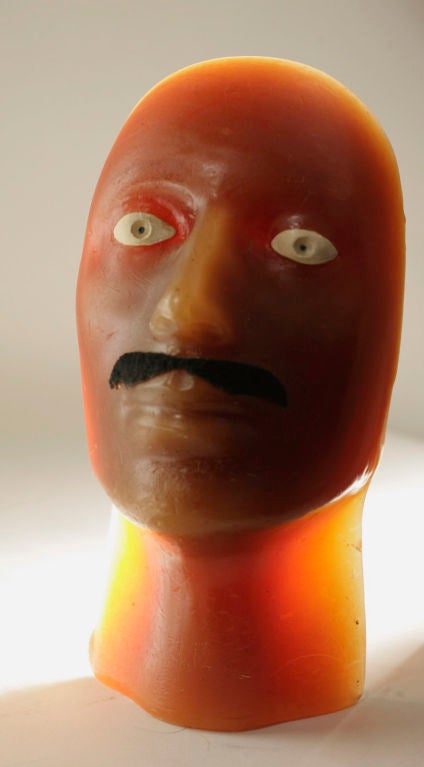 Mid-20th Century Wonderfully Weird Wax Head