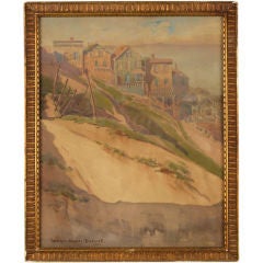 Antique San Francisco Watercolor by Georgia Graves Bordwell (1877-1925)