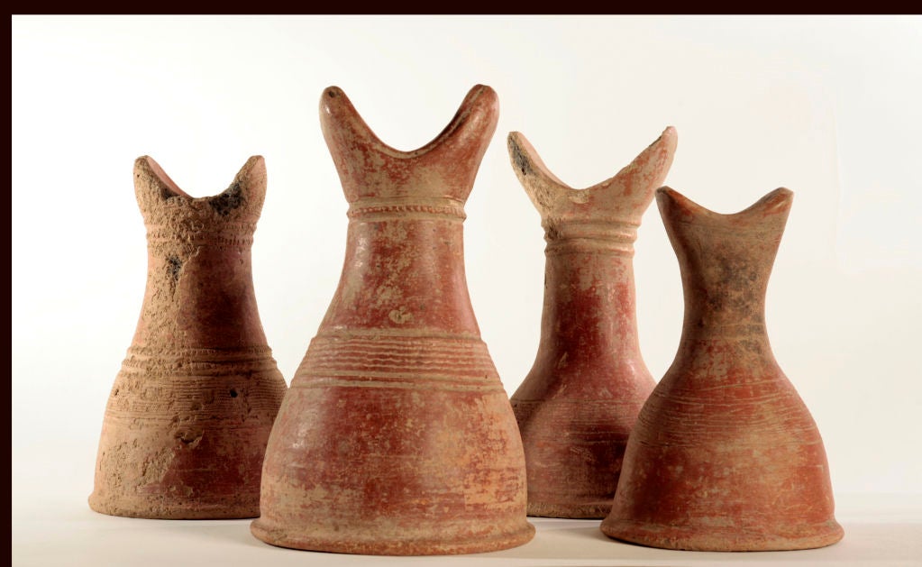 Ancient Terra Cotta Bed Supports from Inland Niger Delta of Mali