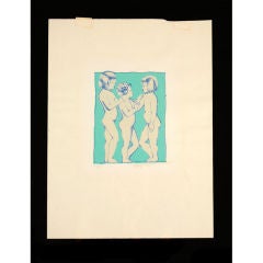 Beniamino Benvenuto Bufano (1898 - 1970) signed Silkscreen Print