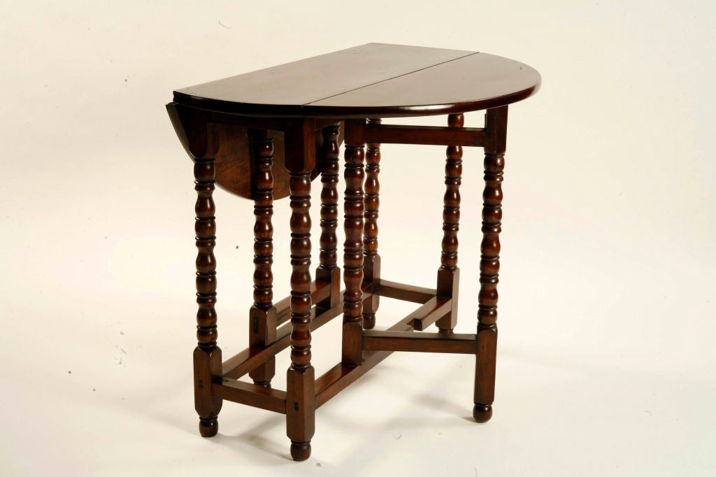 Dutch Colonial Ironwood Gateleg Table