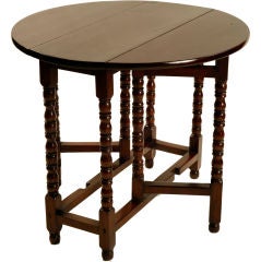 Dutch Colonial Ironwood Gateleg Table