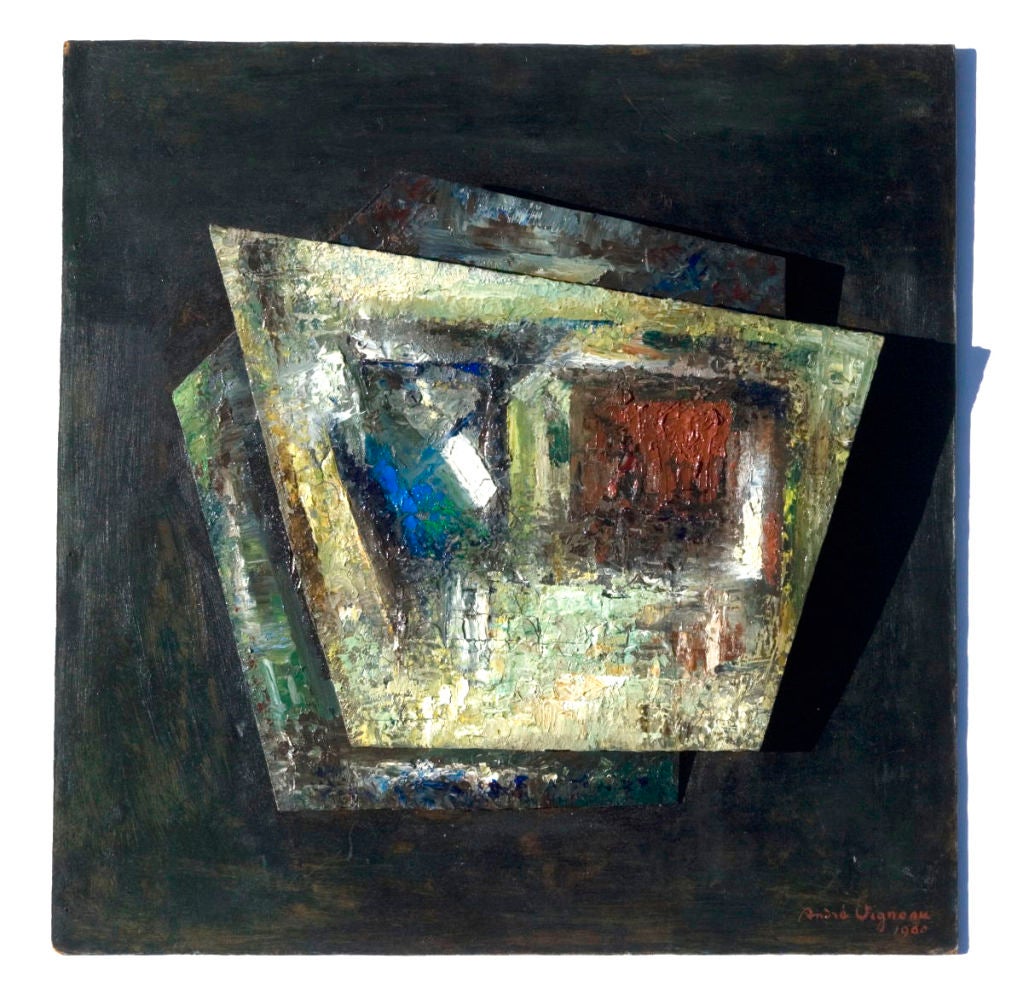 French Beat Era Assemblage, 1960  by Andre Vigneau (1892-1968)