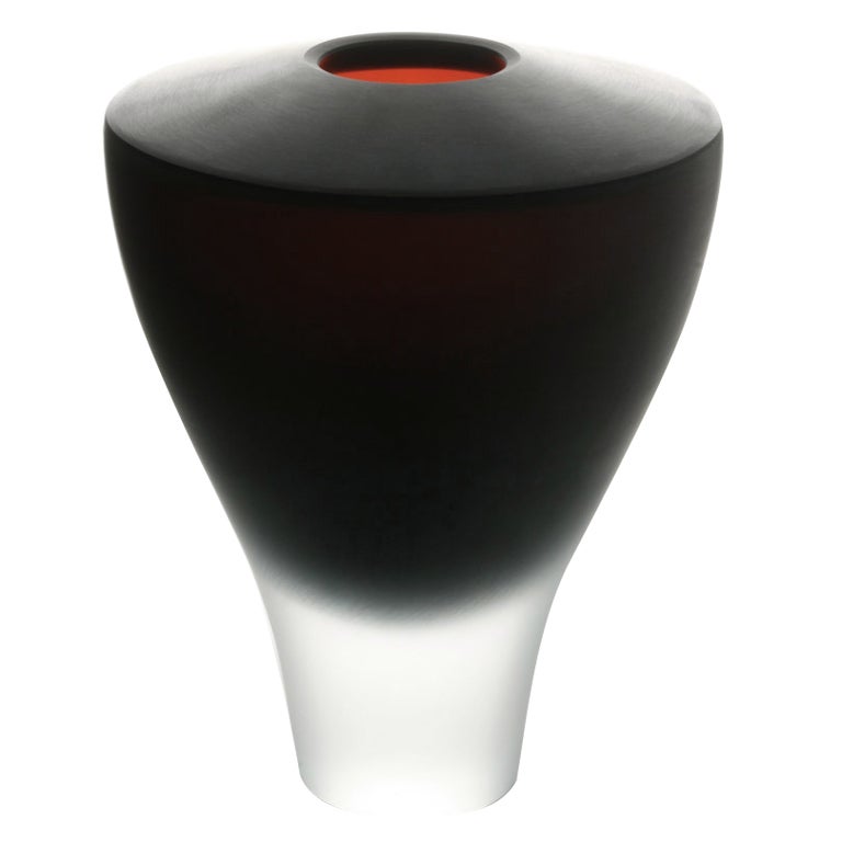 Large prototype Vase by Flavio Poli for Seguso/Vetri d'Arte For Sale