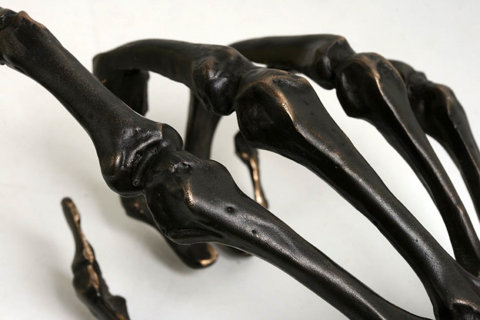 Skeleton Hand and Gun Sculpture For Sale 2