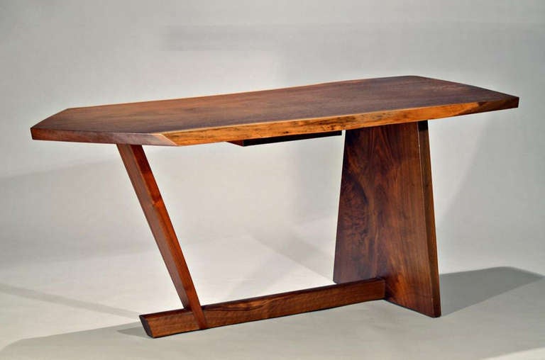 American black walnut with 2 free edges and drawer, 1982