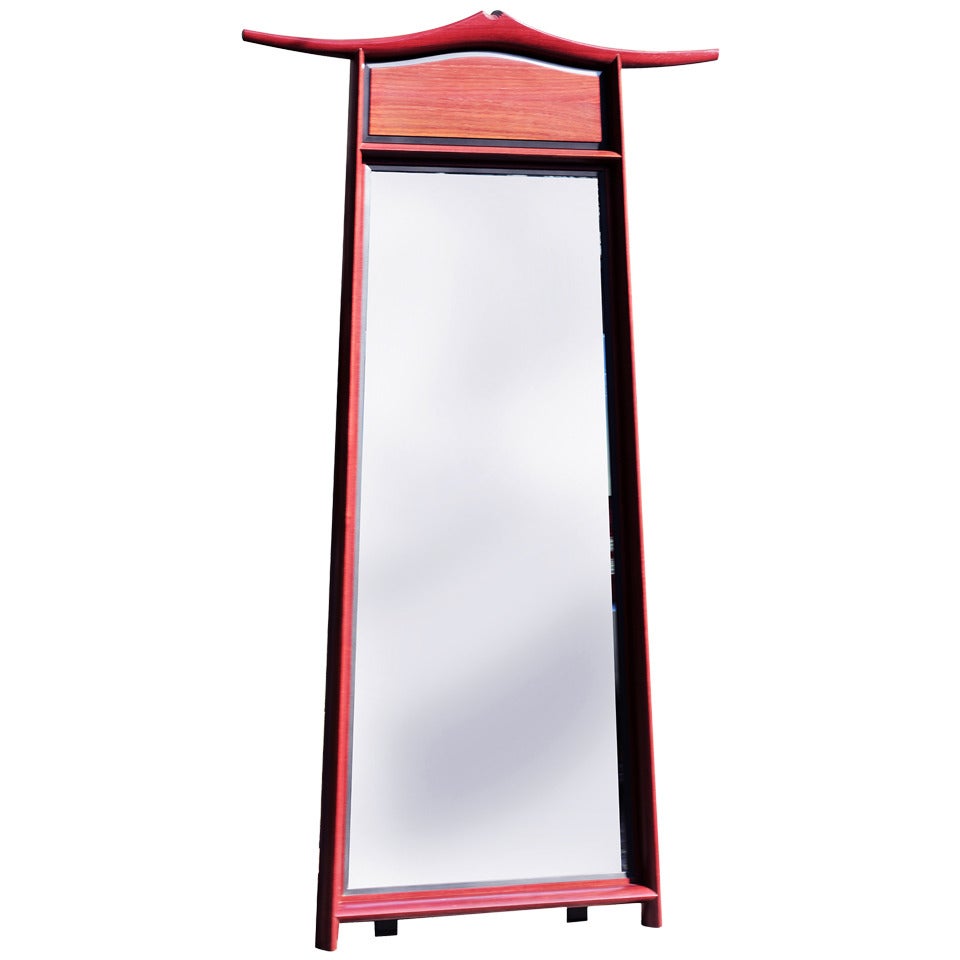 Standing or Wall-Mounted Mirror by David Ebner For Sale