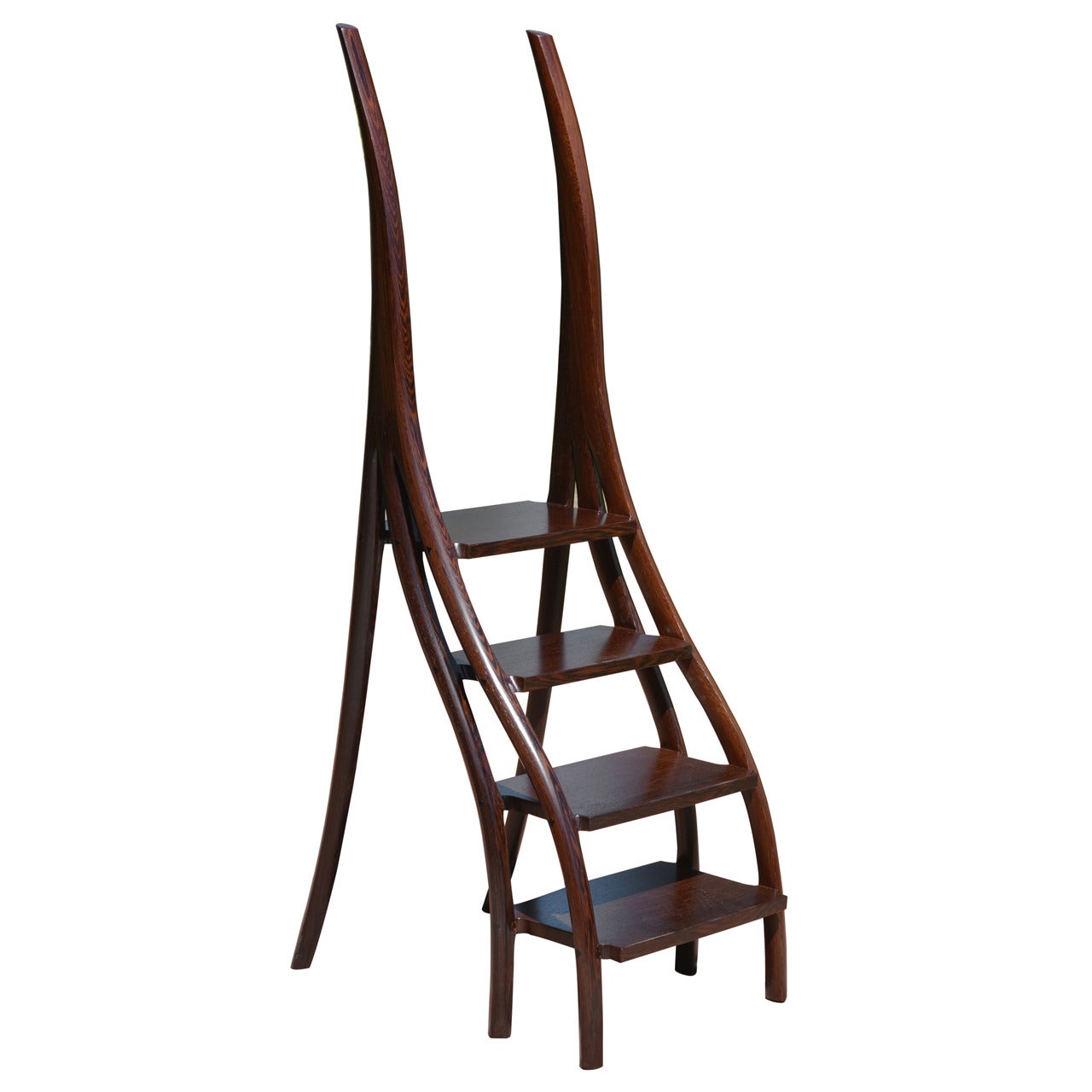 Four-Step Library Ladder by David N. Ebner For Sale