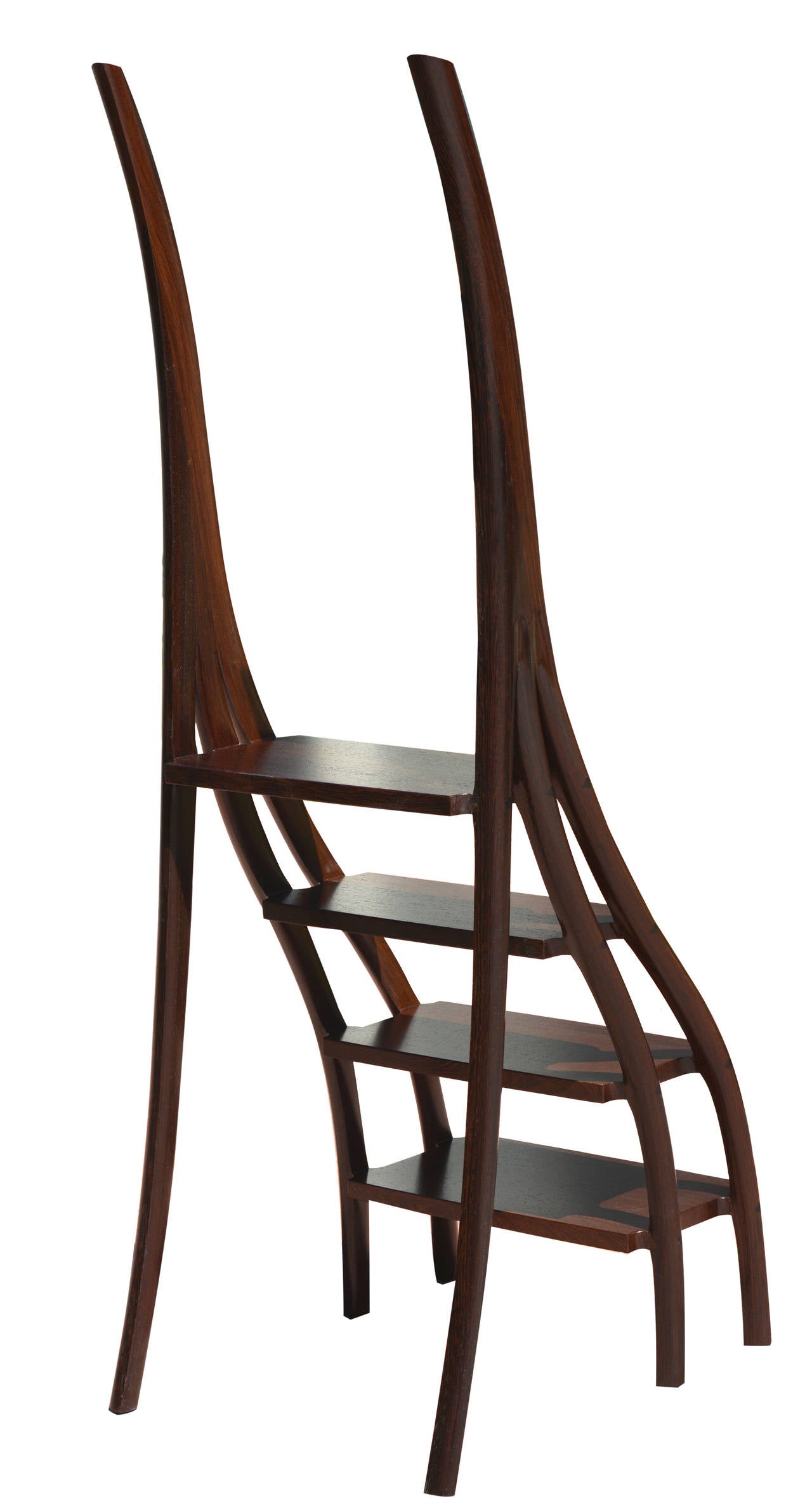 New design by David Ebner. An elegant and functional sculpture by the master craftsman and designer.  An exquisite form, made by one of the best and most talented craftsman of the Studio Furniture Movement - in rich and beautiful Wenge. See page 143