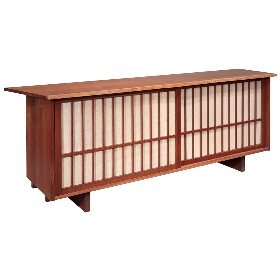 Double Sliding Door Cabinet by George Nakashima, 1960 For Sale