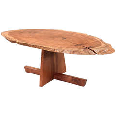 Vintage Rare Crosscut Minguren I Coffee Table by George Nakashima, 1974