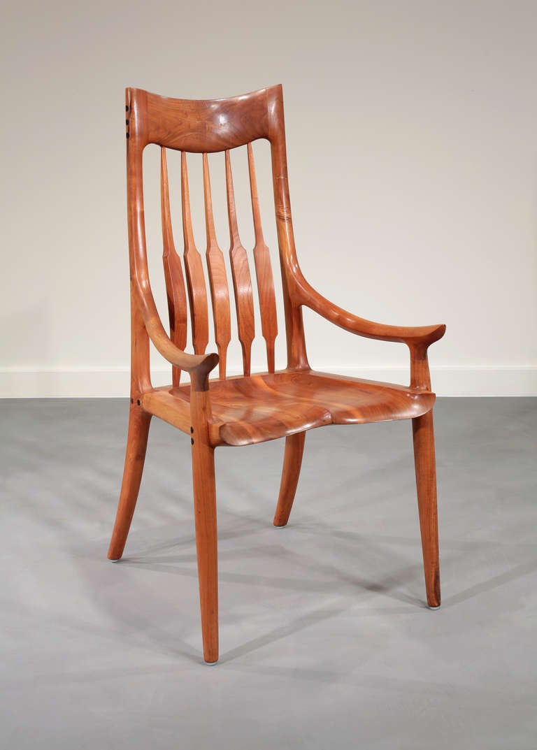 One of Maloof's most iconic designs, signed and dated 1983.