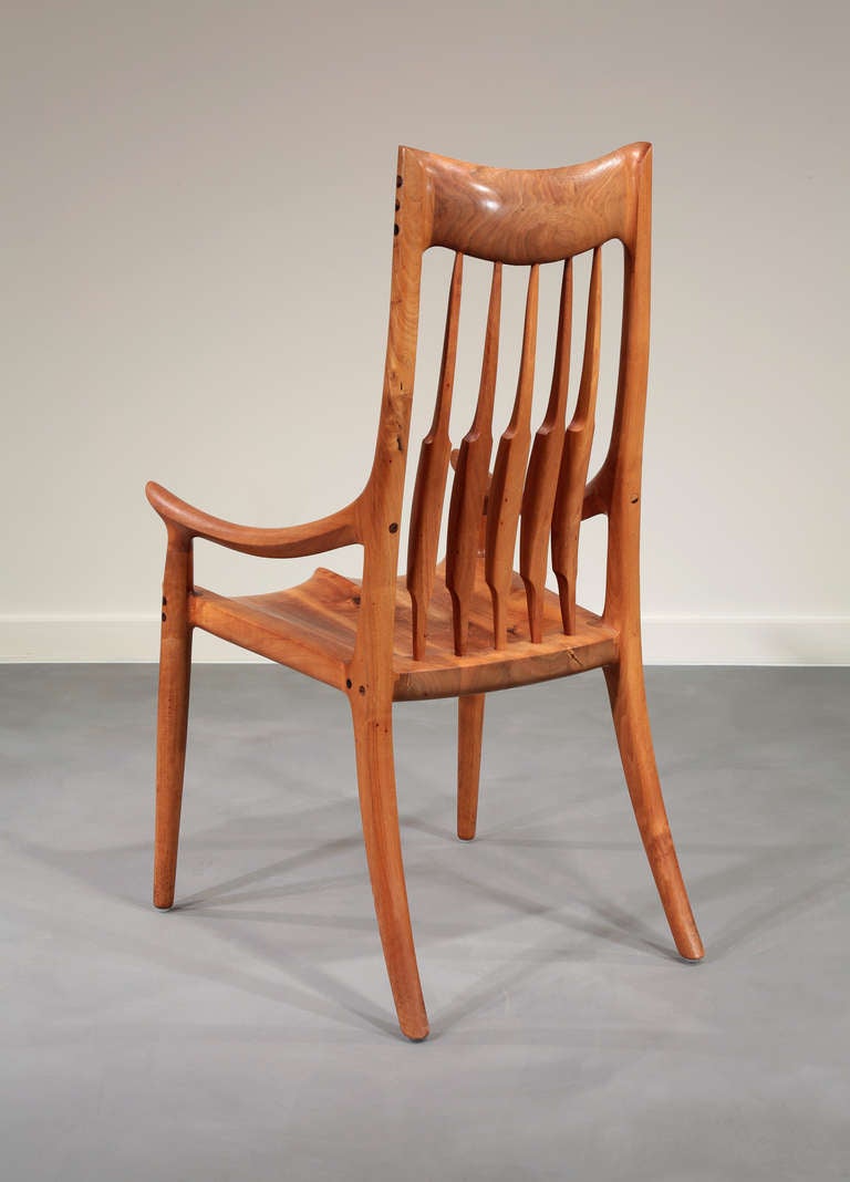 20th Century 4 Dining Armchairs by Sam Maloof, 1983