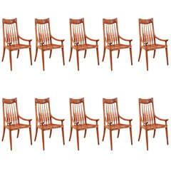 4 Dining Armchairs by Sam Maloof, 1983
