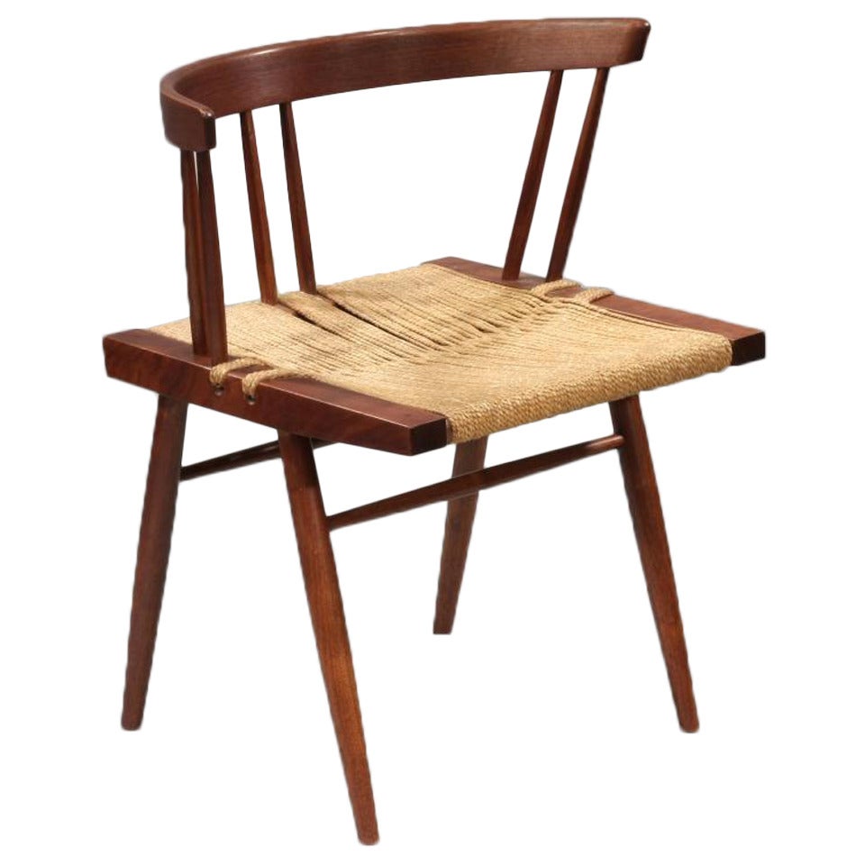Grass-seated Chairs by George Nakashima For Sale