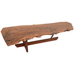 Persian Walnut Minguren II Coffee Table by George Nakashima, 1985