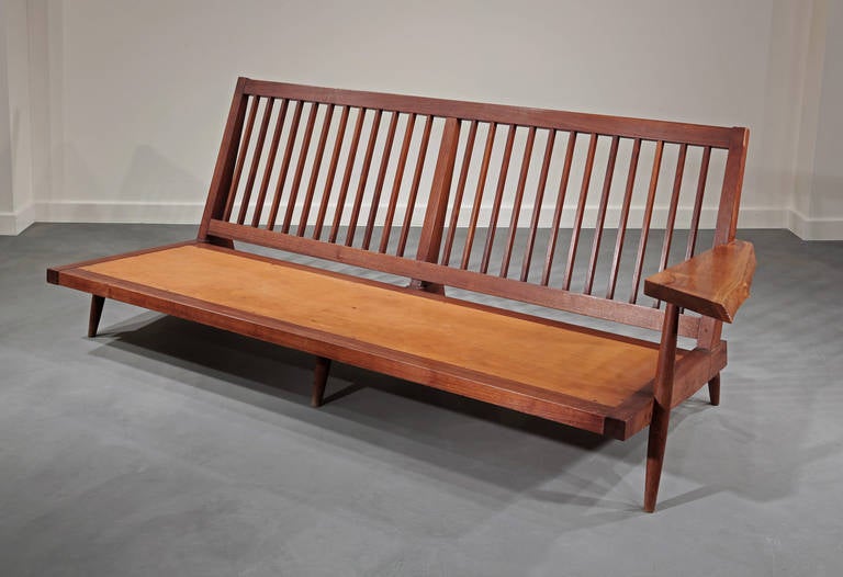Extremely rare free-form arm sofas