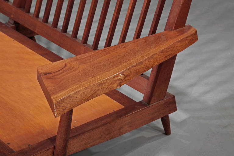 Mid-20th Century Left and Right Free-Form Arm Sofas by George Nakashima, 1955 For Sale