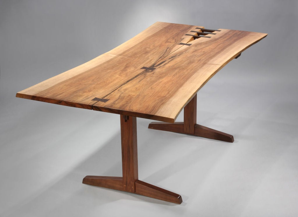 Spectacular Trestle Dining Table by George Nakashima In Excellent Condition In Philadelphia, PA