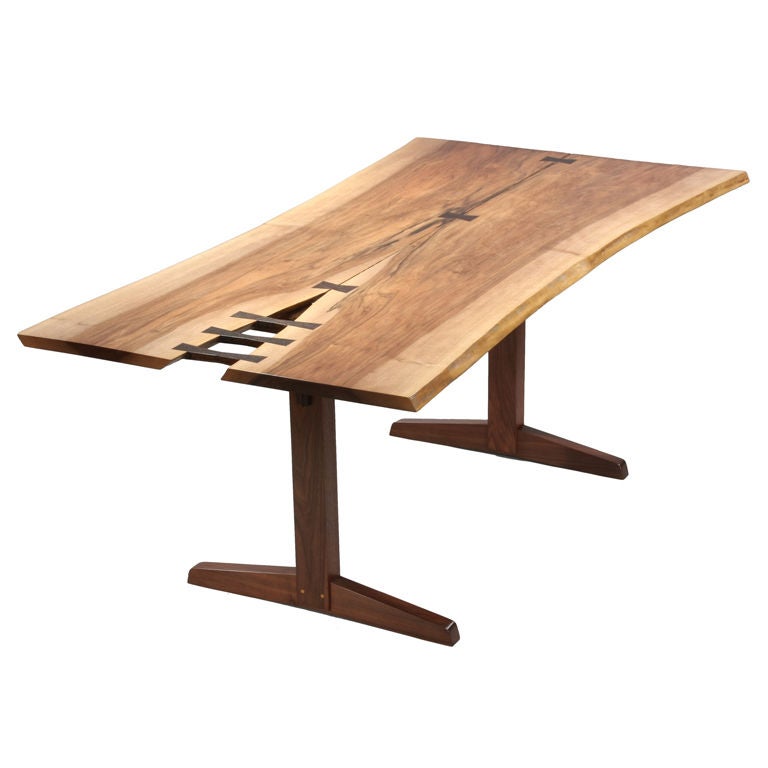 Spectacular Trestle Dining Table by George Nakashima