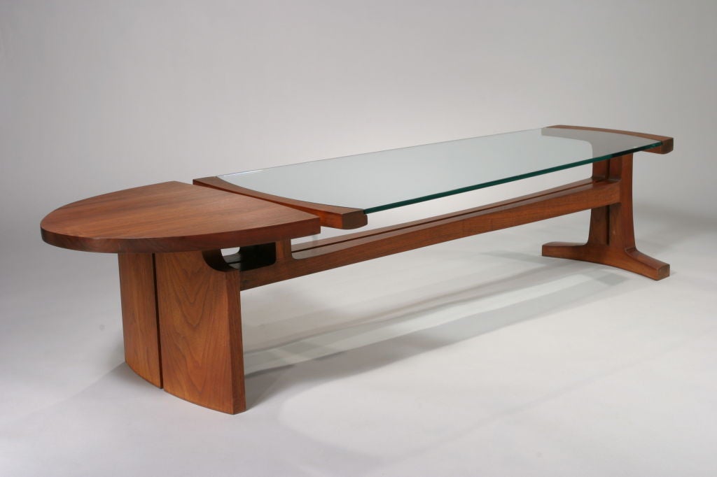 American Rare Coffee Table by Daniel Jackson, 1974 For Sale