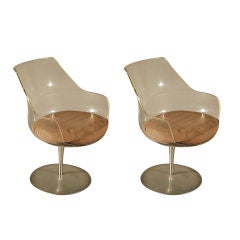 Pair of Laverne Champagne Chairs
