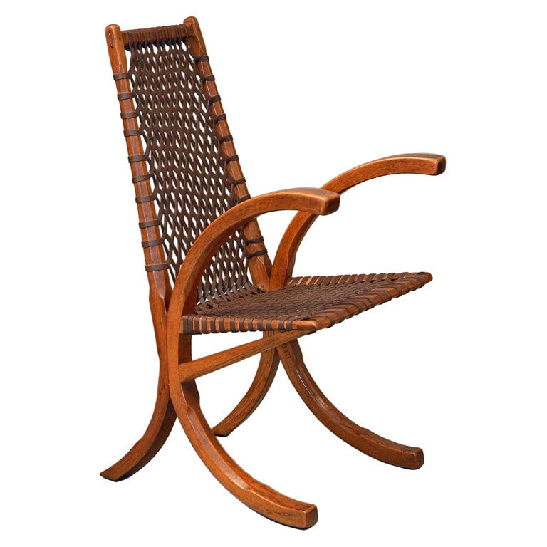 Wagon Wheel Chair by Wharton Esherick For Sale