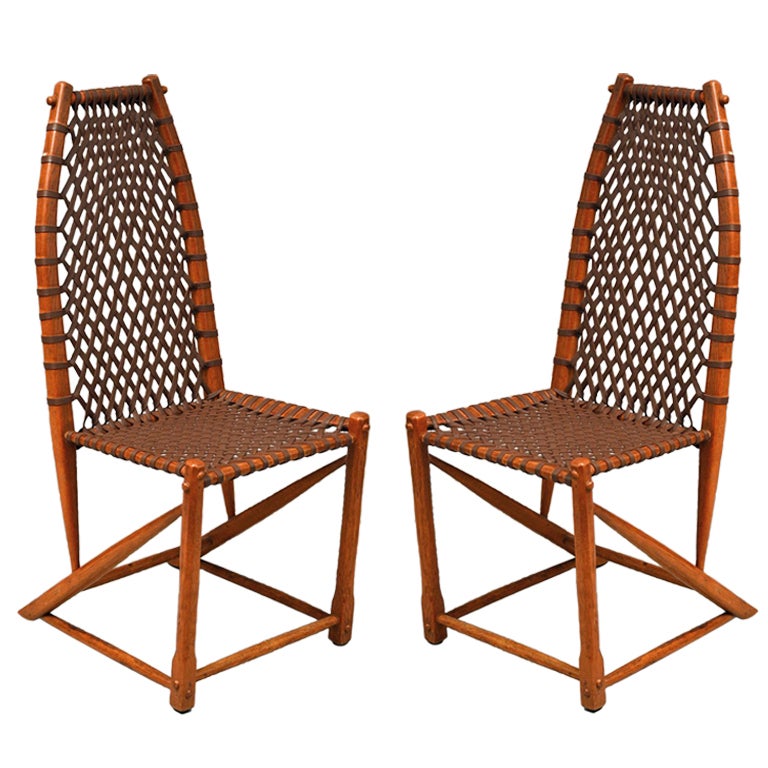 Pair of Wagon Wheel Side Chairs by Wharton Esherick