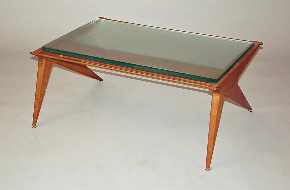 Modernist French 50's coffee table with 