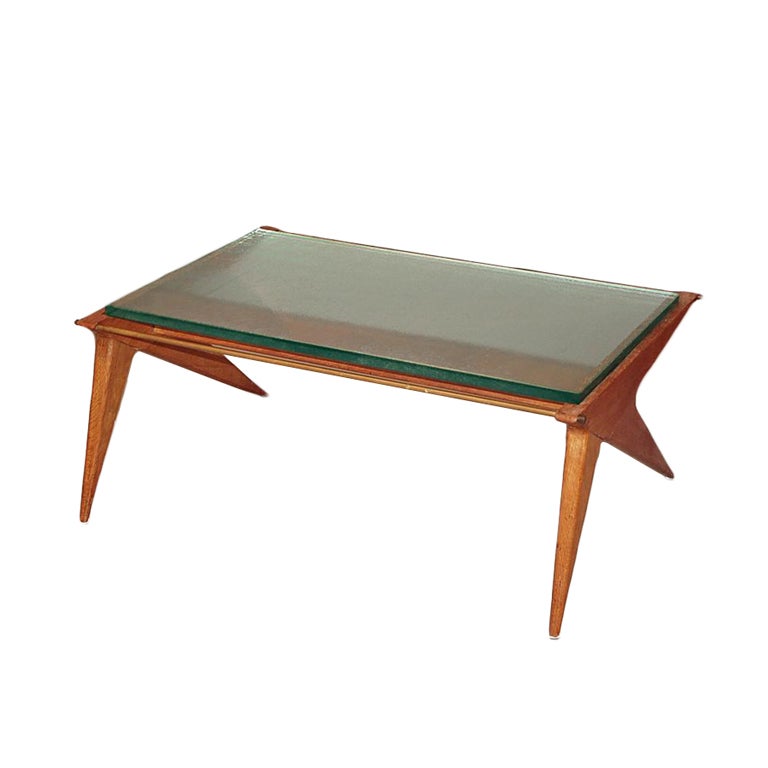 French 1950's Coffee Table by Louis Paolozzi