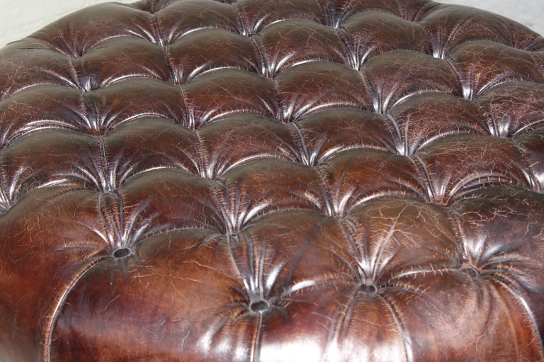 leather ottoman