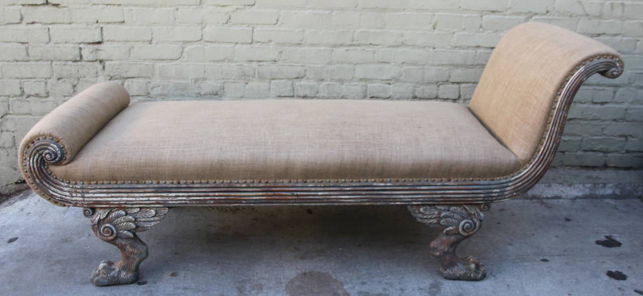 Regency American Painted Chaise, circa 1920