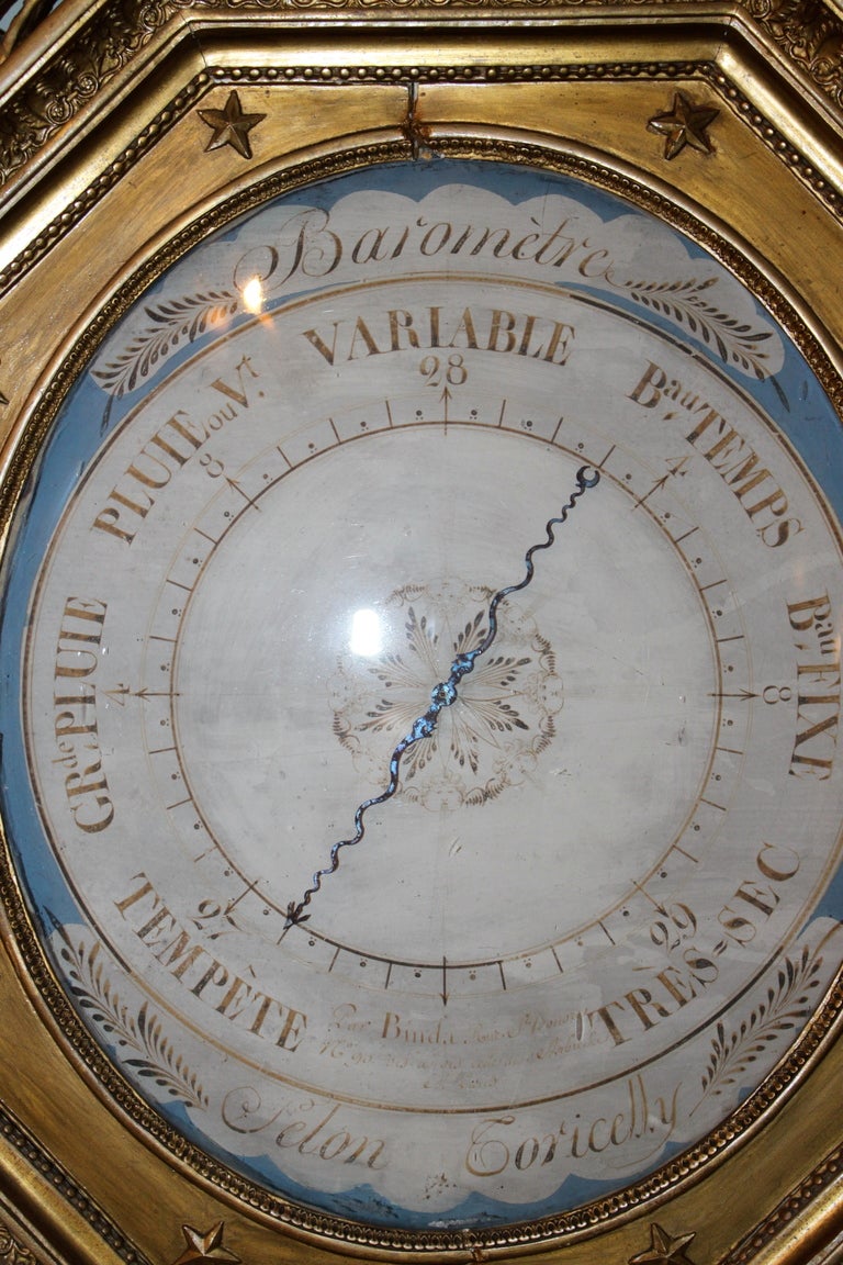 19th C. Italian Giltwood Barometer