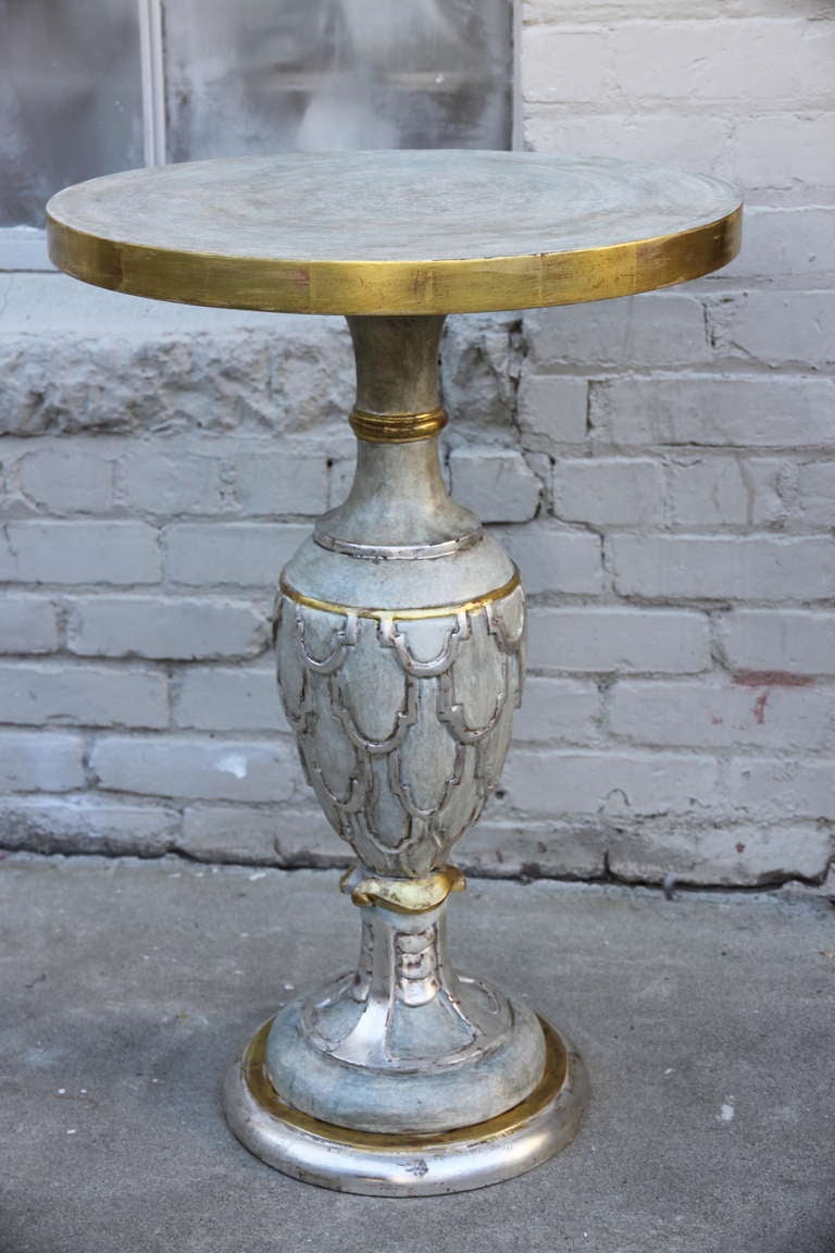 Carved, Painted & Parcel Gilt Table