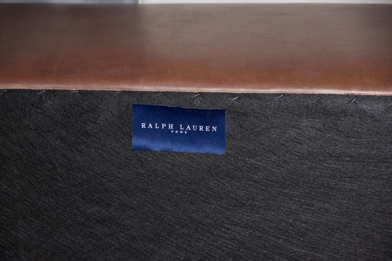 American Ralph Lauren Home Leather Ottoman