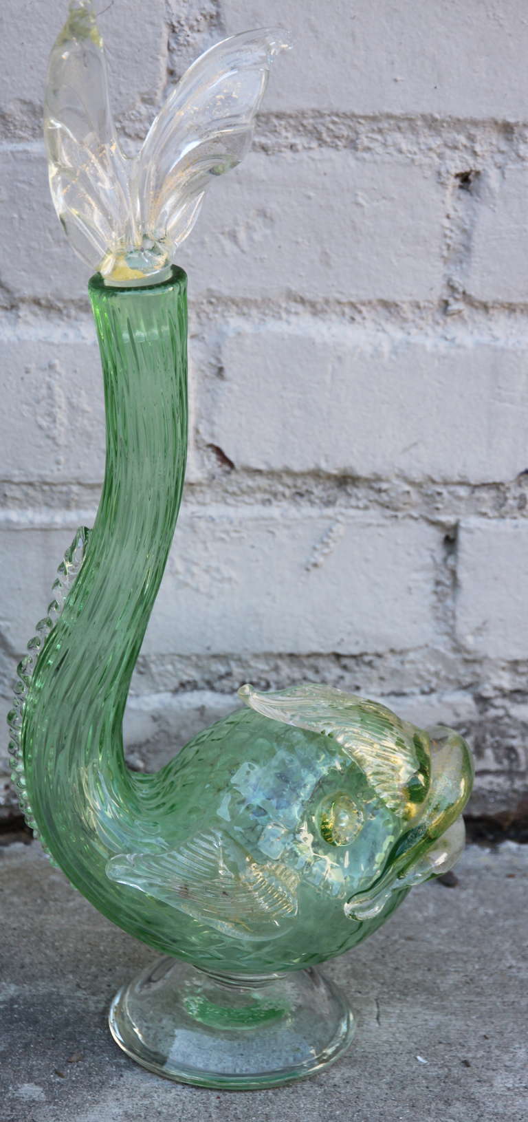 Other Unique Murano Dolphin Shaped Decanter