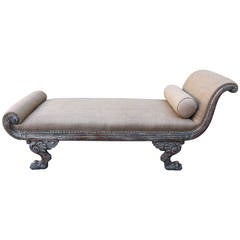 Antique American Painted Chaise, circa 1920