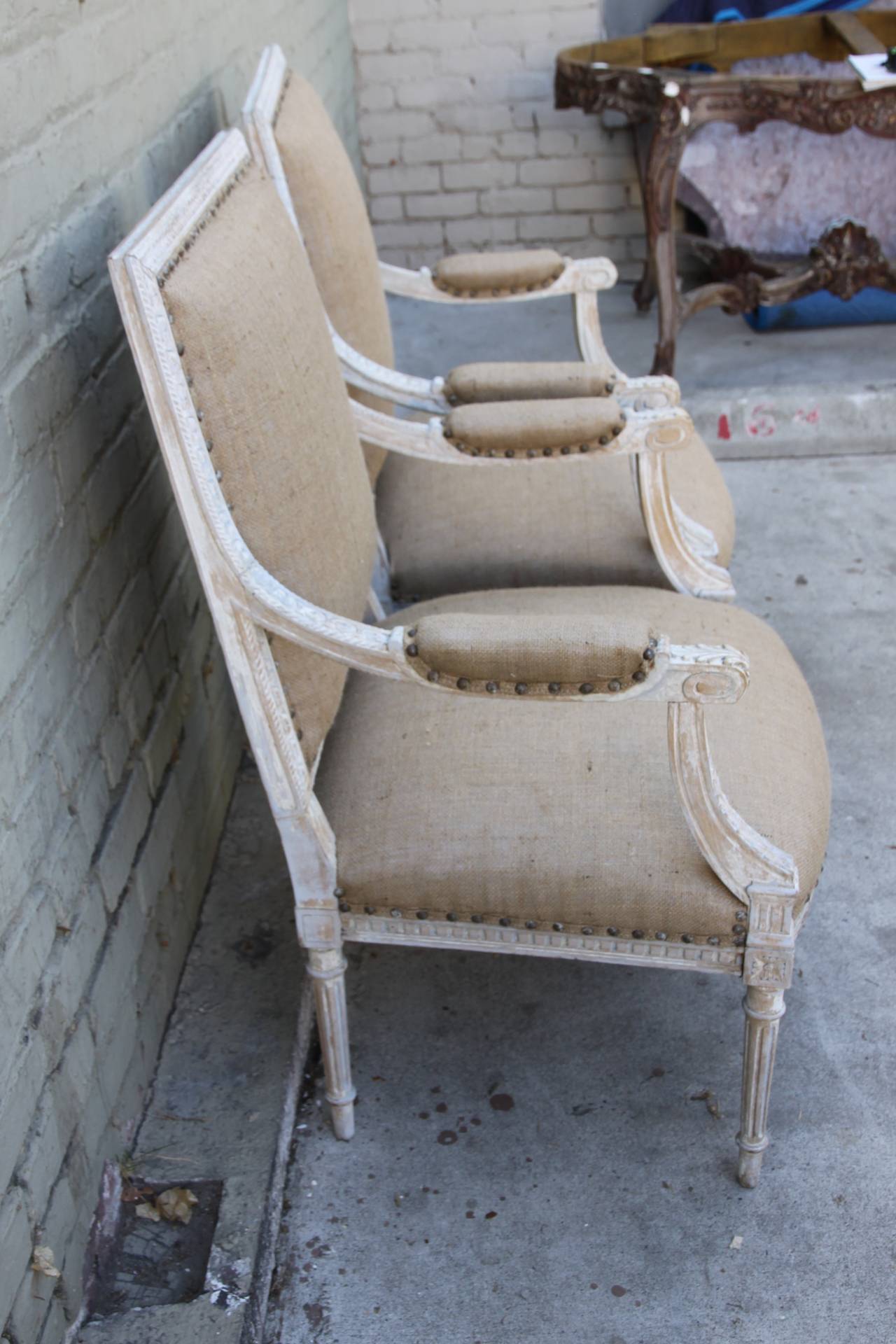 Louis XVI Style Painted Armchairs 2