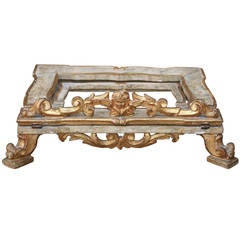 Italian Giltwood Music Stand with Cherub