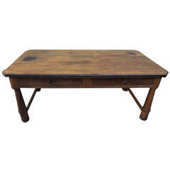 Antique 19th Century French Pine Farm Table