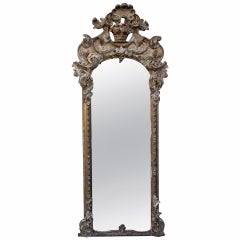 19th Century Italian Gilt Wood Mirror